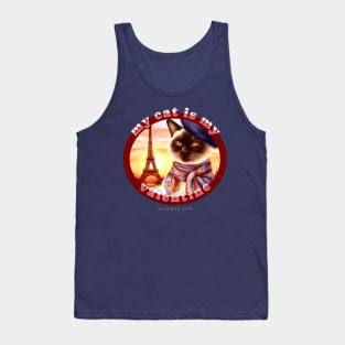 My Cat Is My Valentine Siamese Life 22Z Tank Top